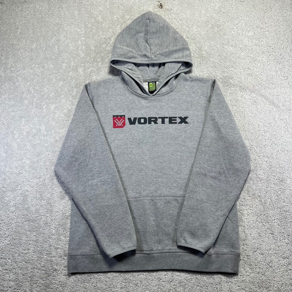 Vortex Optics Hoodie Womens XL Gray Sweatshirt Pullover‎ Performance Thumbholes
